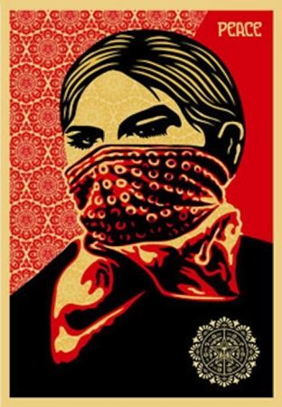 シルクスクリーン Fairey - Zapatista Woman. Large Format