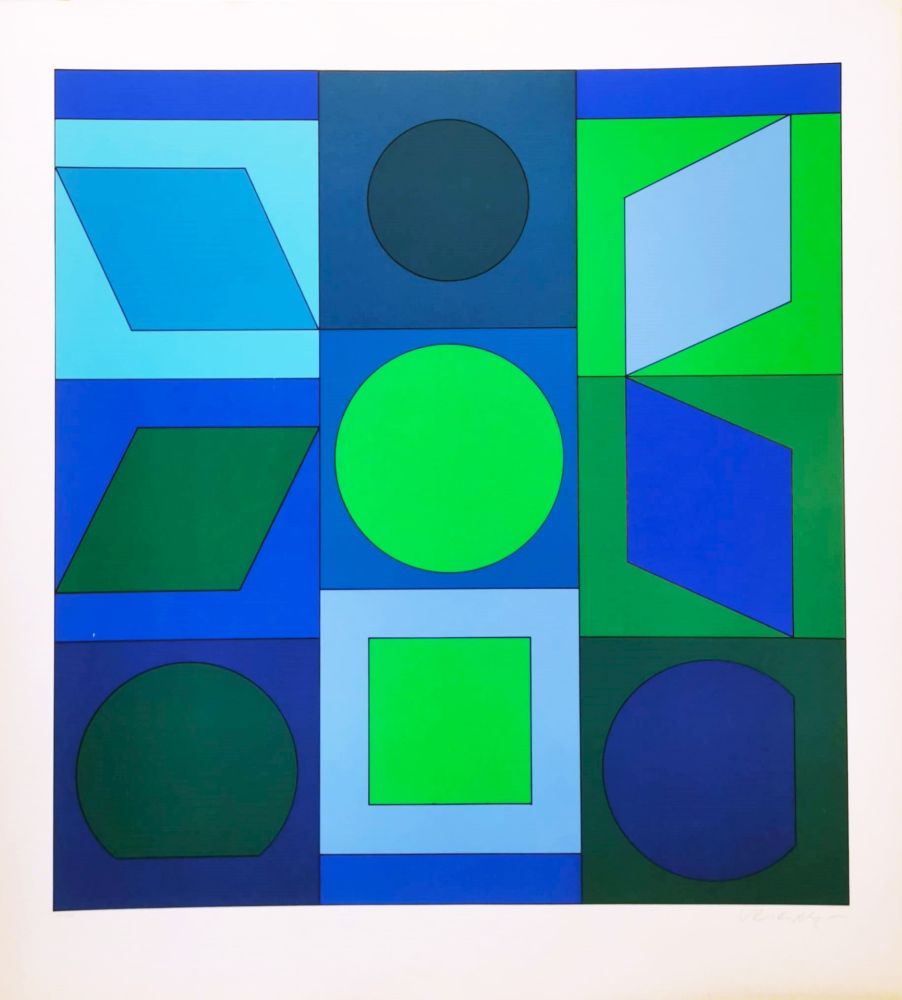 シルクスクリーン Vasarely - Zaphir 