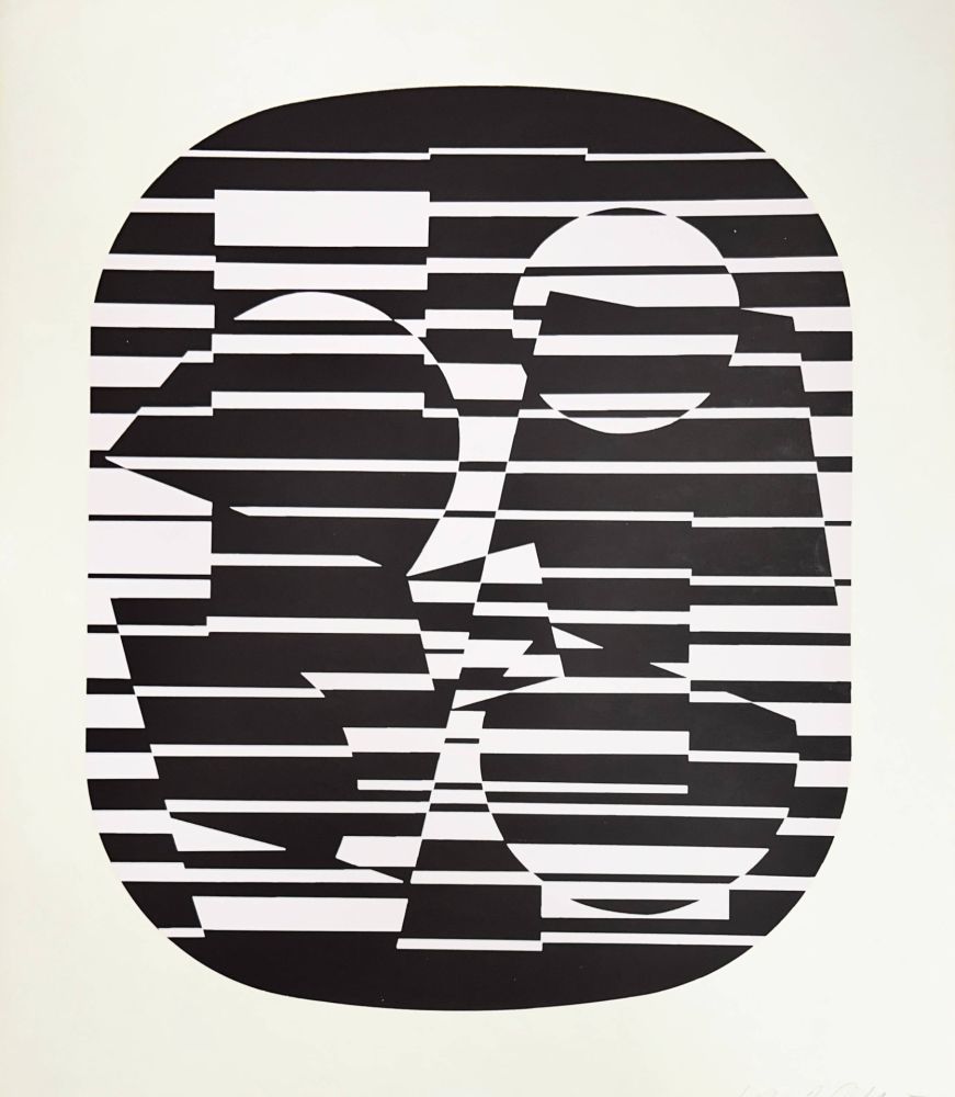 シルクスクリーン Vasarely - Zeta