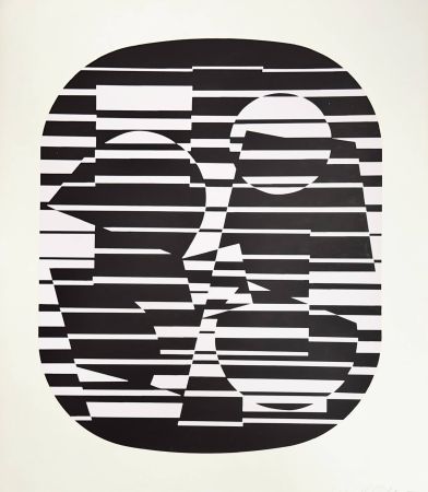 シルクスクリーン Vasarely - Zeta