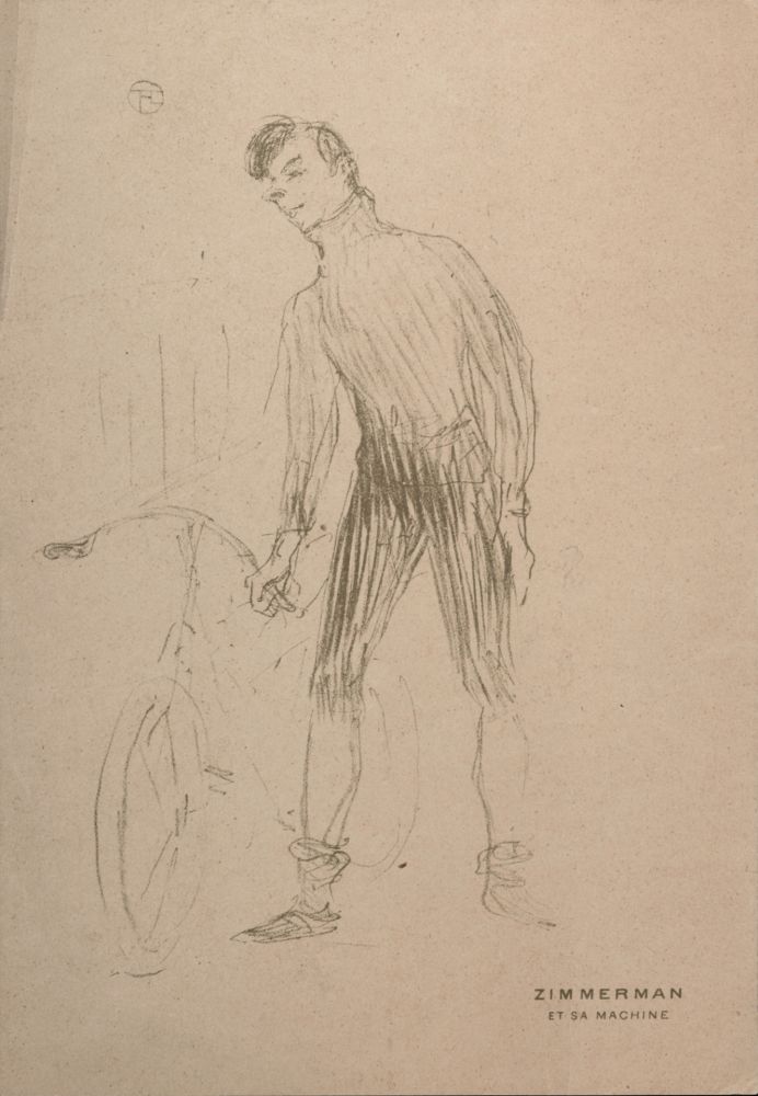 リトグラフ Toulouse-Lautrec - Zimmerman et sa machine, 1895