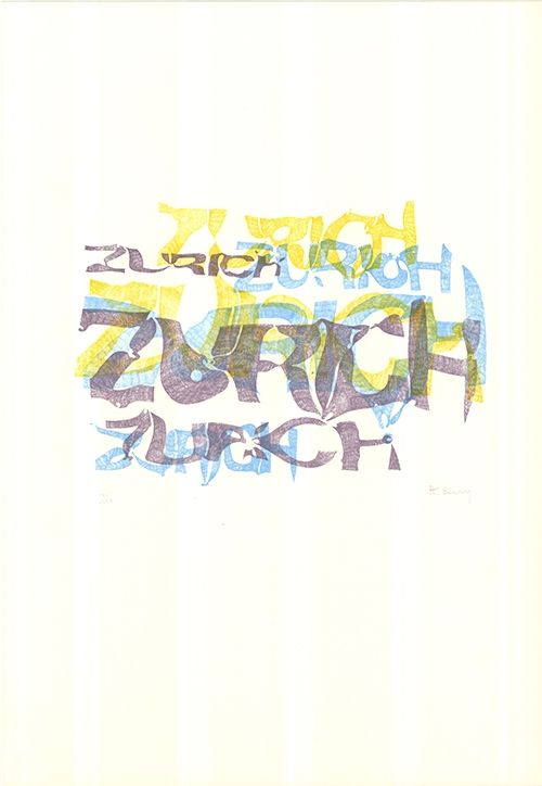 リトグラフ Bury - Zurich