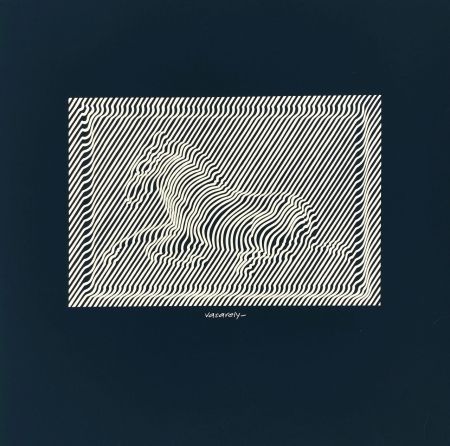 シルクスクリーン Vasarely - Zèbres cinétiques