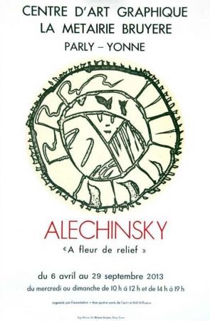 リトグラフ Alechinsky - À fleur de relief