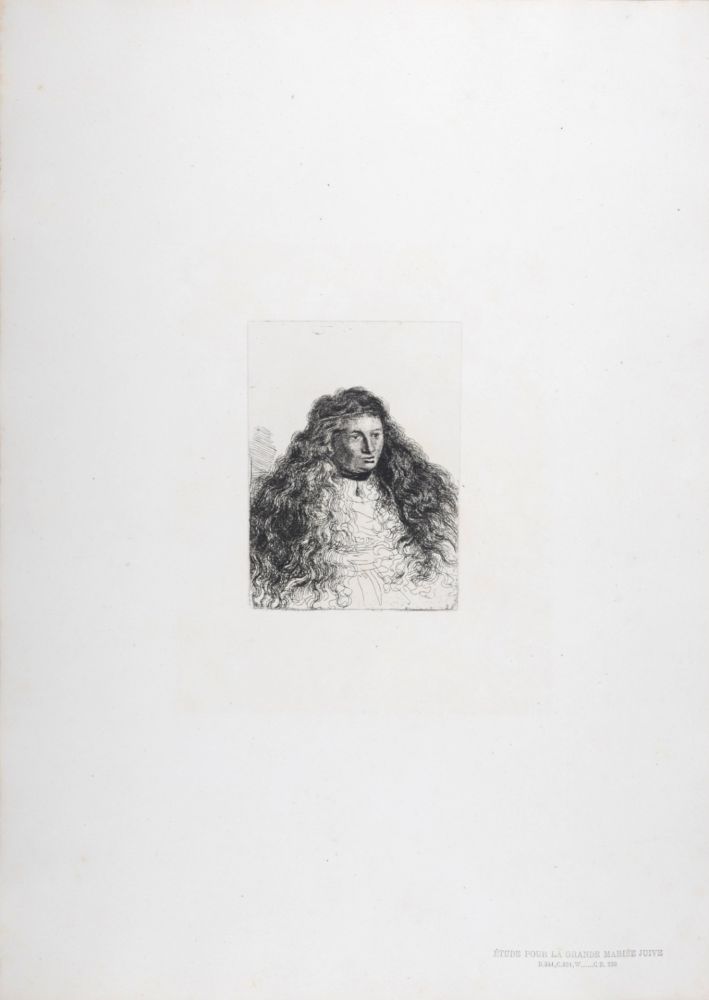 輪転グラビア印刷 Rembrandt - Étude pour la grande mariée juive