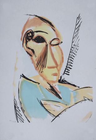 リトグラフ Picasso (After) - Étude pour Les Demoiselles d'Avignon, 1946