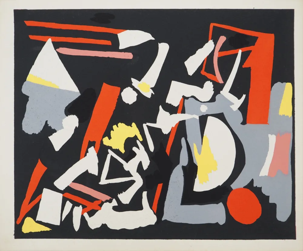 リトグラフ Aaron - Ensemble abstrait