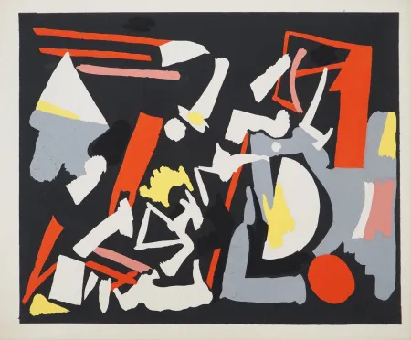 リトグラフ Aaron - Ensemble abstrait