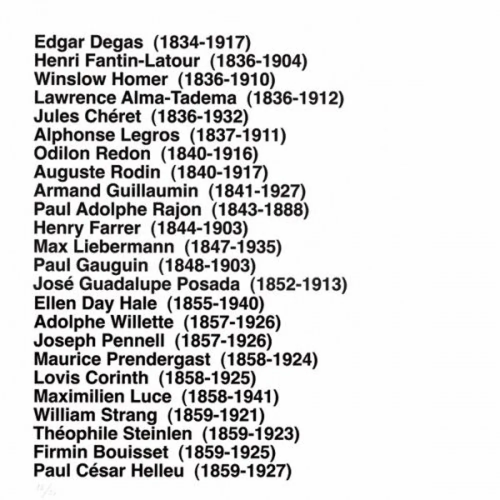 リトグラフ Aballí - Portfolio HISTORY OF PRINTMAKERS (287 NAMES)