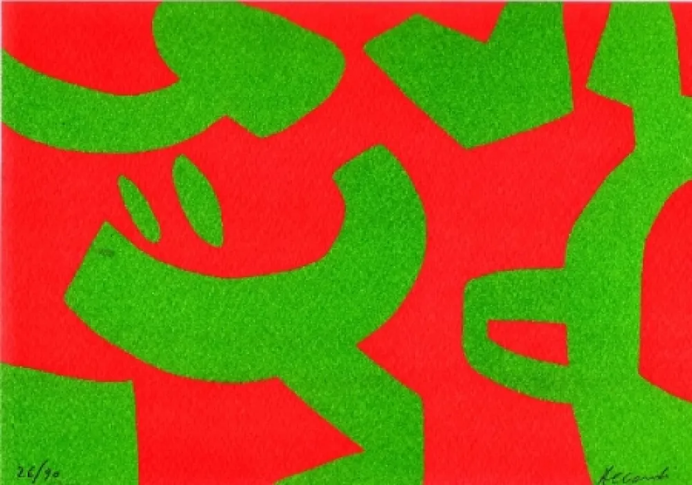 リトグラフ Accardi - Senza titolo