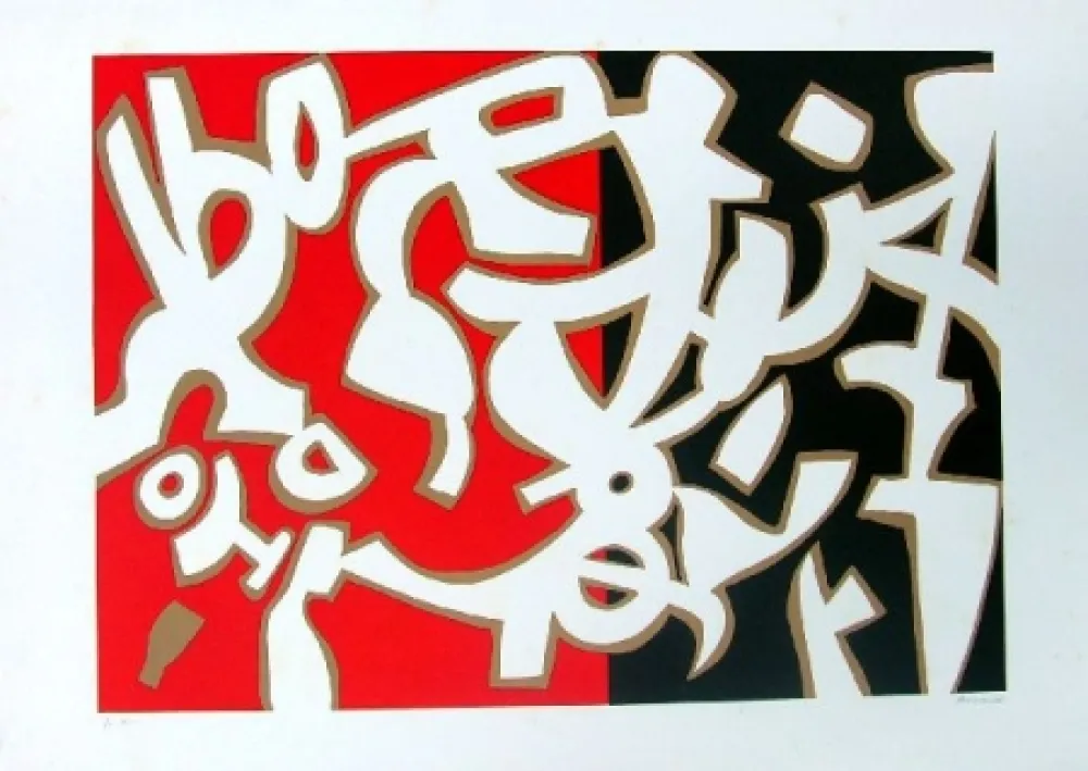 リトグラフ Accardi - Senza titolo