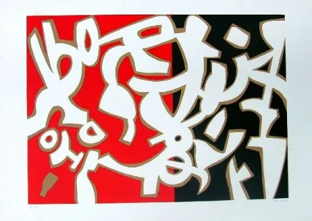 リトグラフ Accardi - Senza titolo