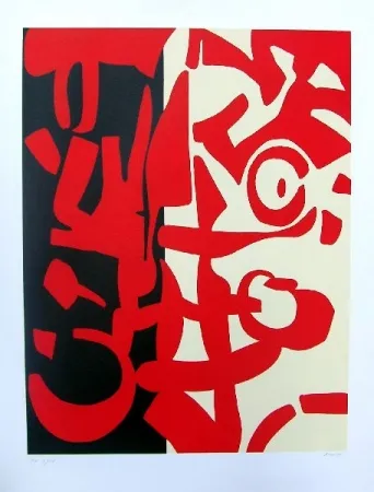 リトグラフ Accardi - Senza titolo