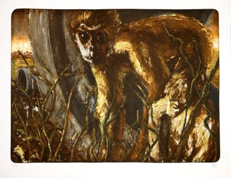 リトグラフ Aceves Humana - San titre