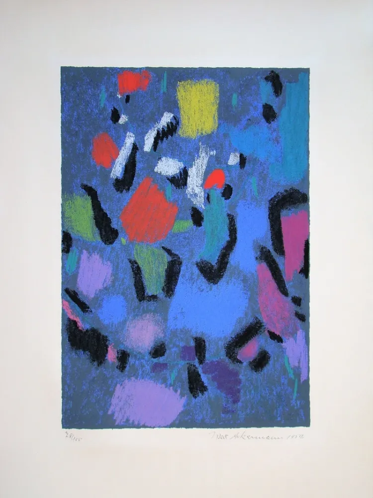 シルクスクリーン Ackermann - Sphärisch Bewegtes