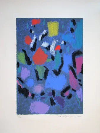 シルクスクリーン Ackermann - Sphärisch Bewegtes