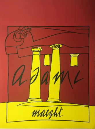 リトグラフ Adami - ADAMI 1980 : Lithographie originale pour la Galerie Maeght.