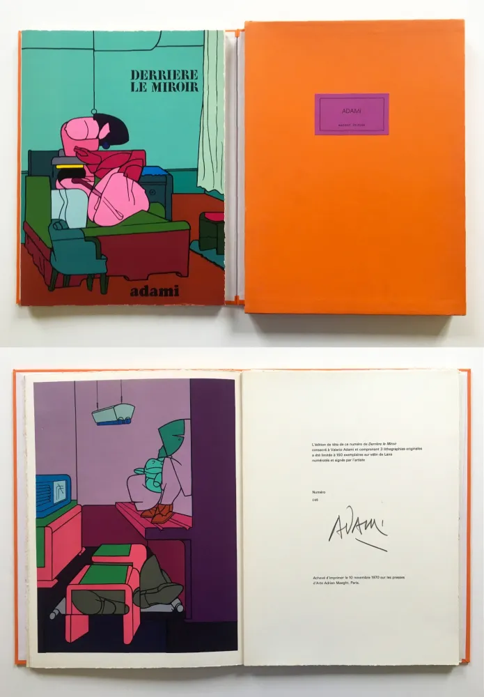 挿絵入り本 Adami - ADAMI. Derrière le Miroir n° 188. Nov. 1970. TIRAGE DE LUXE SIGNÉ.