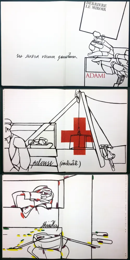 挿絵入り本 Adami - ADAMI. Le voyage du dessin. DERRIÈRE LE MIROIR N° 214. Mai 1975.