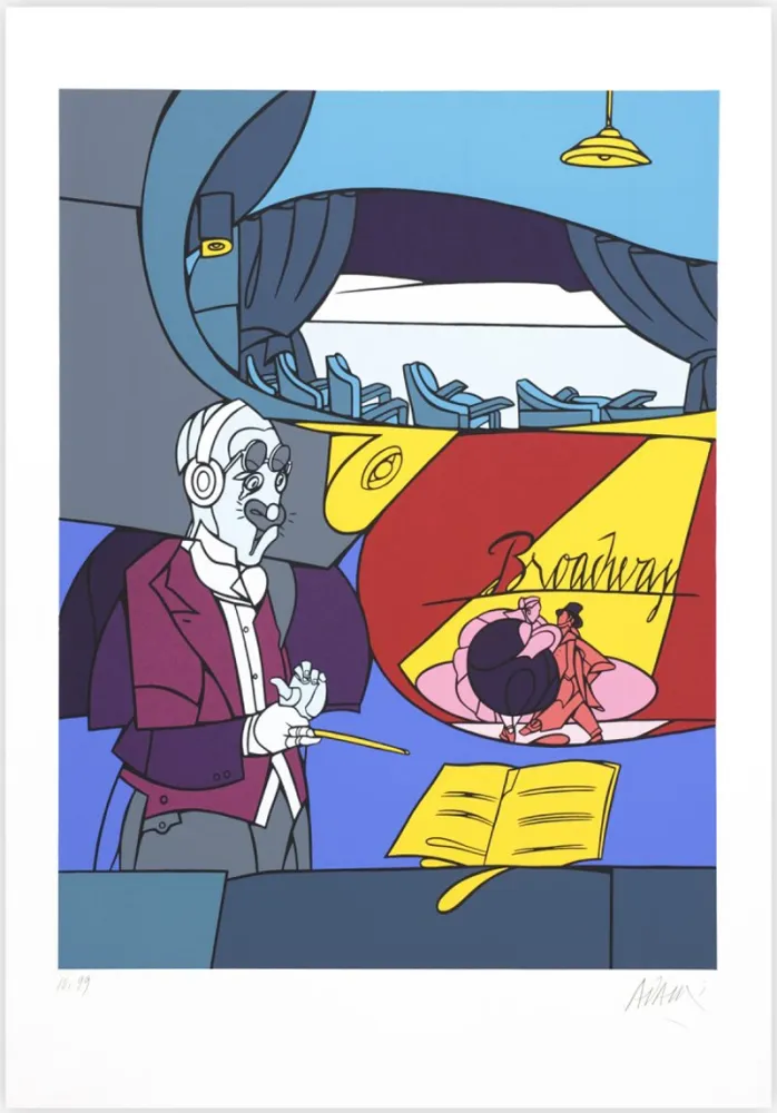 シルクスクリーン Adami - Broadway