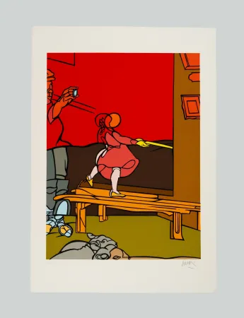 シルクスクリーン Adami - Composizione