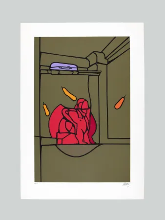 シルクスクリーン Adami - Composizione