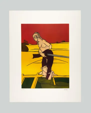 エッチングと　アクチアント Adami - Donna con fucile