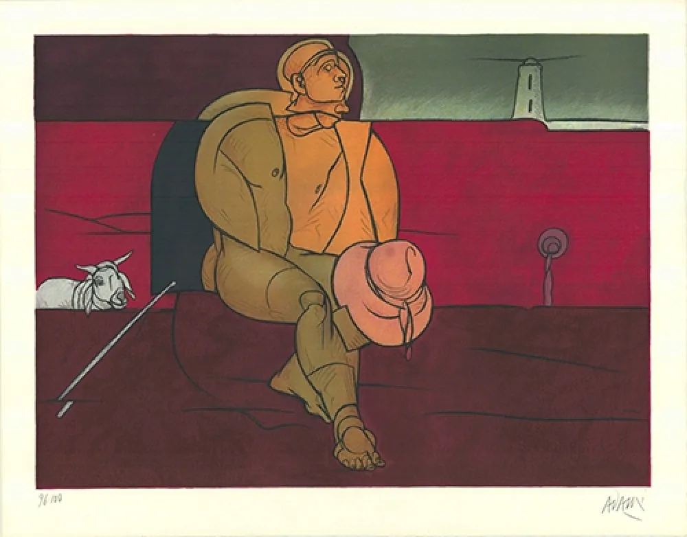 リトグラフ Adami - Gardien de phare