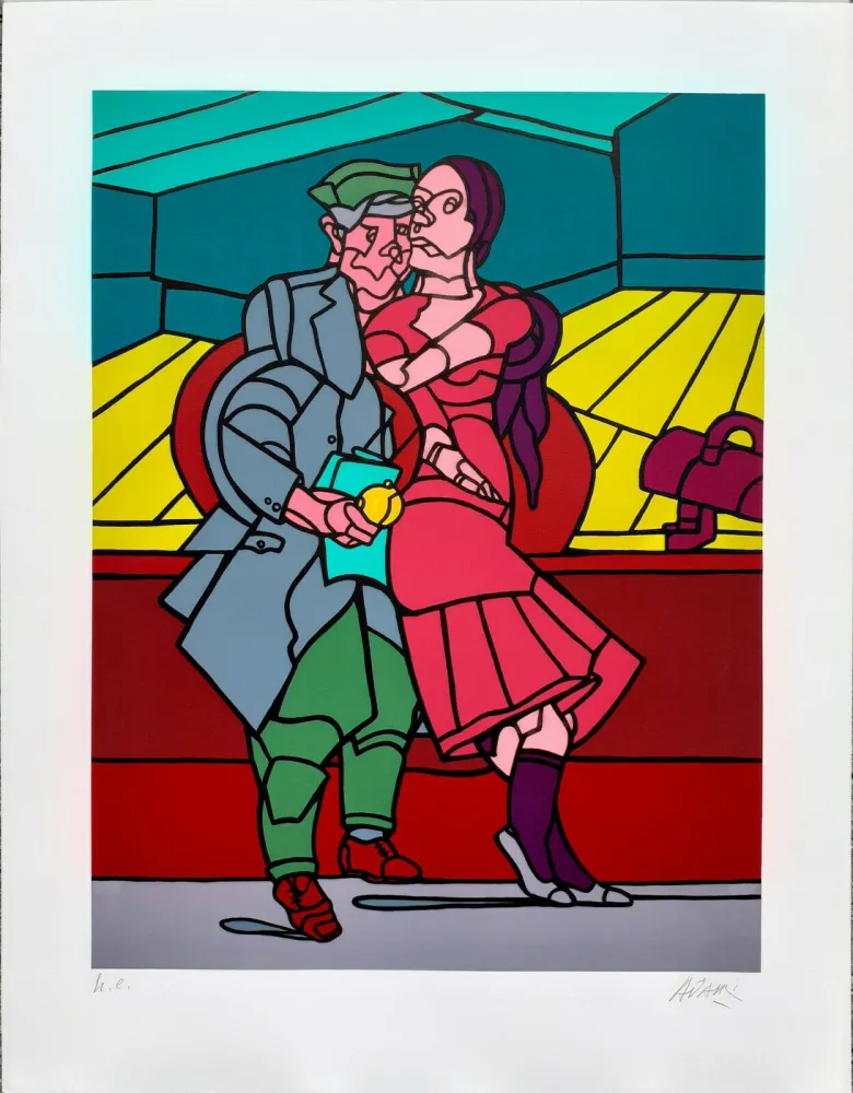 シルクスクリーン Adami - Gymnasium