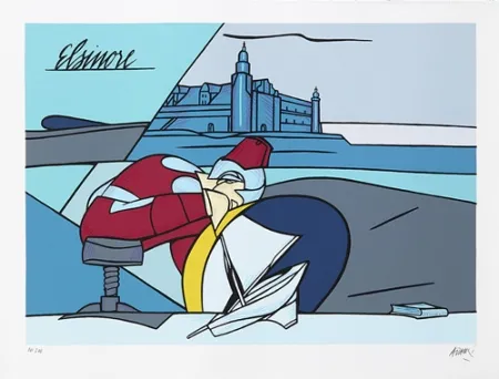 シルクスクリーン Adami - Hamlet