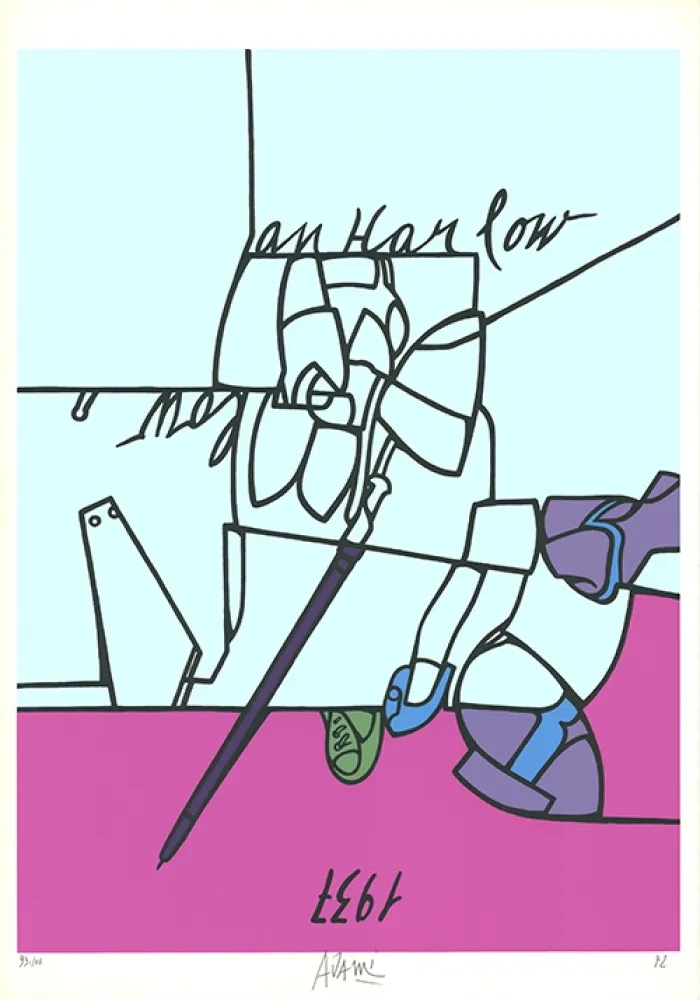 リトグラフ Adami - Jan (i.e., Jean) Harlow