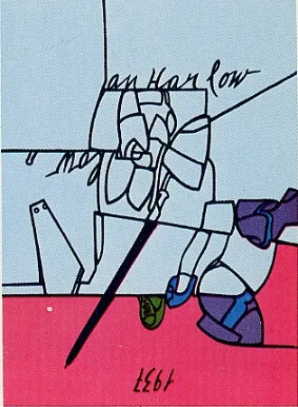 シルクスクリーン Adami - Jean Harlow