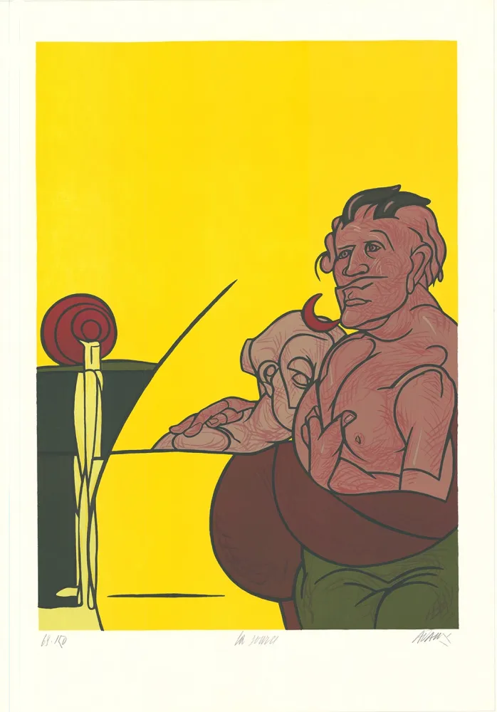 リトグラフ Adami - La source