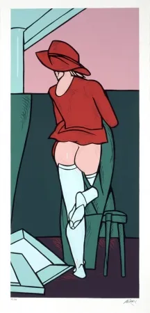 シルクスクリーン Adami - La visita II