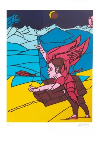 リトグラフ Adami - L'ANGE