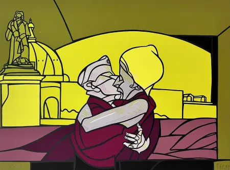 リトグラフ Adami - Le Baiser