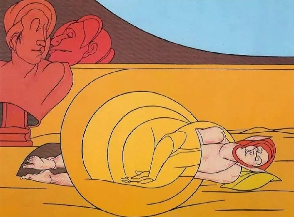 リトグラフ Adami - Le Fil d'Ariane...radio Francia