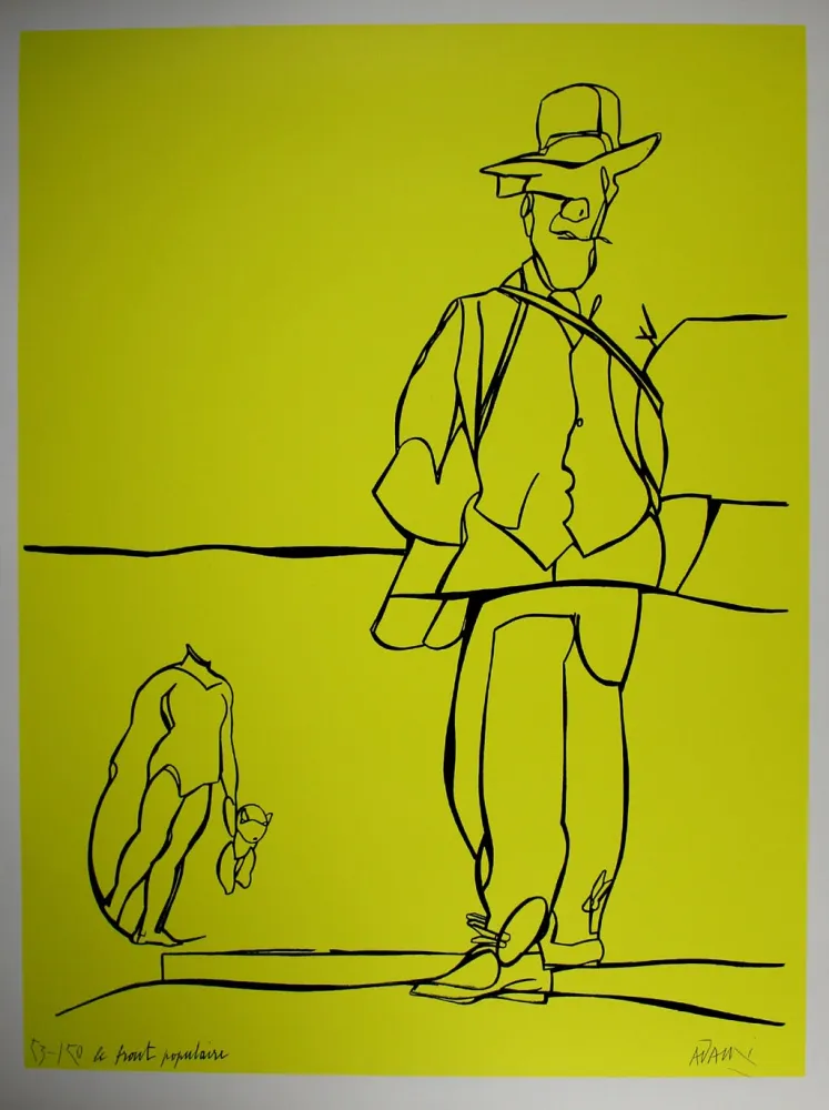 リトグラフ Adami - Le front populaire