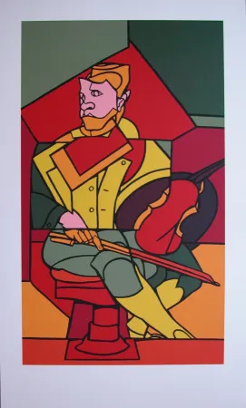 シルクスクリーン Adami - Le musicien 