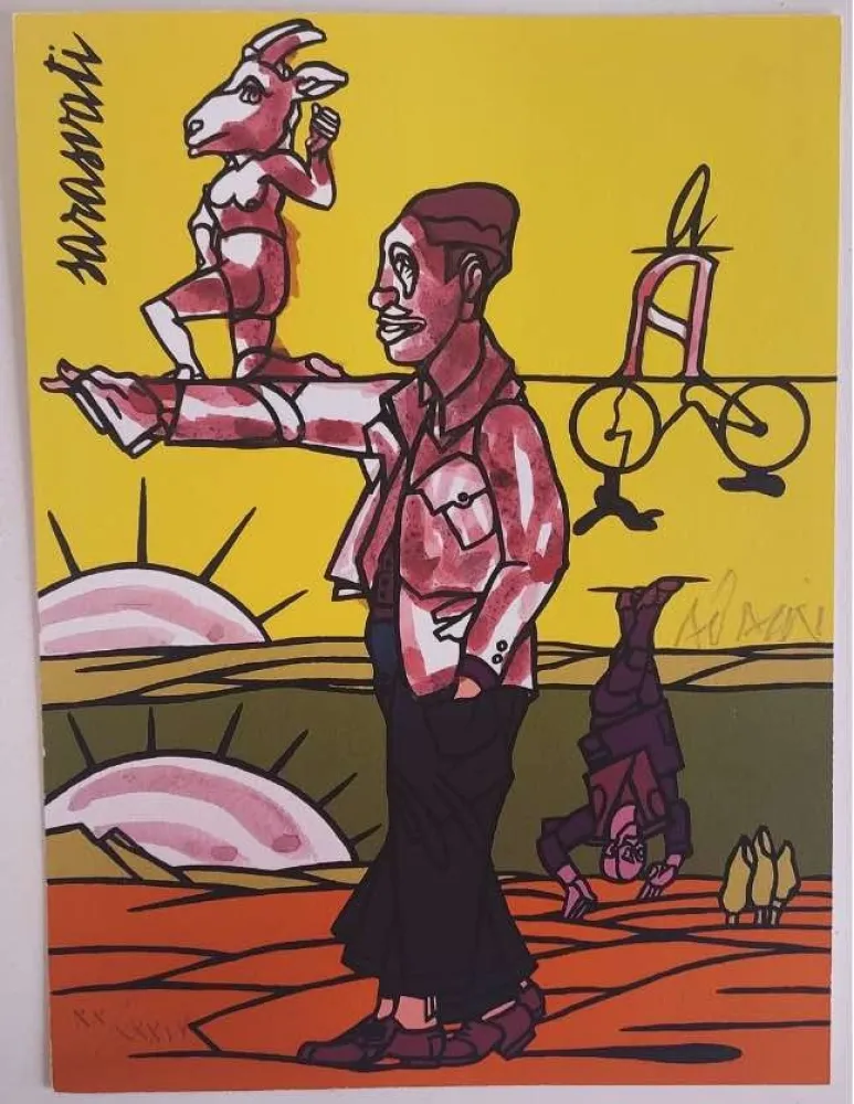 リトグラフ Adami - Les Impromptus du matin - Sarasvati