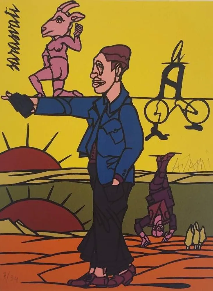 リトグラフ Adami - Les Impromptus du matin - Sarasvati