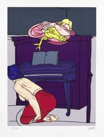 シルクスクリーン Adami - Medea/Biedermer Zimmer