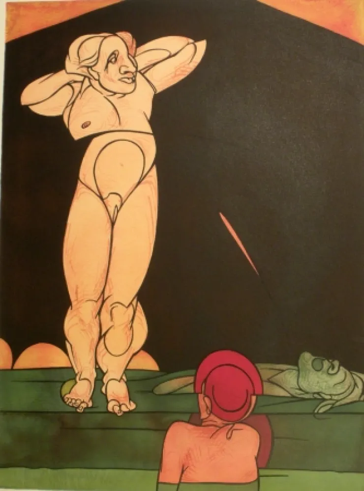 リトグラフ Adami - Nudo