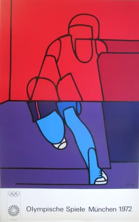 シルクスクリーン Adami - OL 1972 - original colour silkscreen