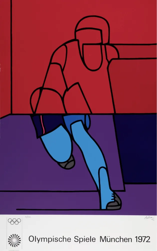 リトグラフ Adami - Olympia München, 1972 - Hand-signed