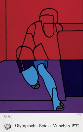 リトグラフ Adami - Olympia München, 1972 - Hand-signed