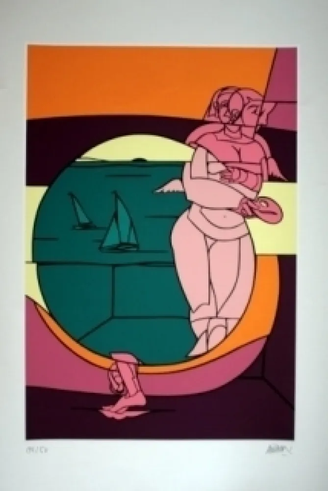 リトグラフ Adami - Olympique 92