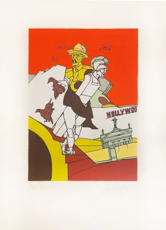 リトグラフ Adami - Portraits littéraires