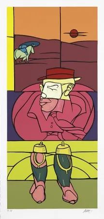 シルクスクリーン Adami - Riding Boots