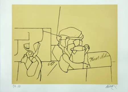 リトグラフ Adami - Sans Titre